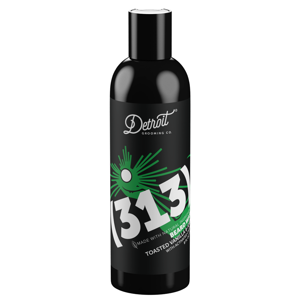 (313) Activated Charcoal Beard Wash 8 oz.